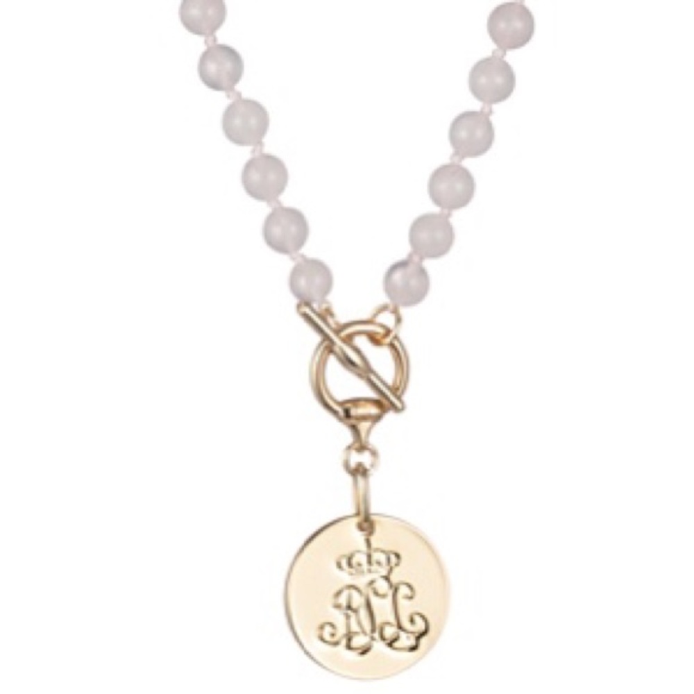 Lauren Ralph Lauren Pendant Toggle Rose Quartz